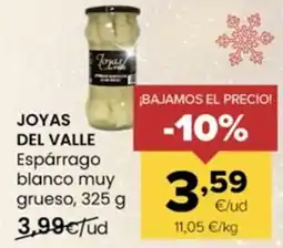 Autoservicios Familia JOYAS DEL VALLE Espárrago blanco muy oferta