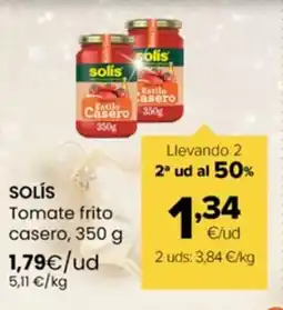 Autoservicios Familia SOLÍS Tomate frito casero oferta