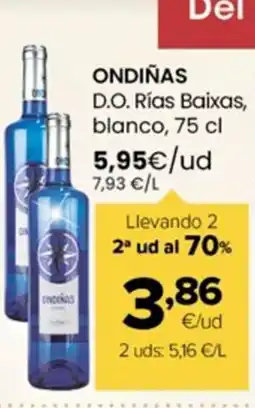 Autoservicios Familia ONDIÑAS D.O. Rías Baixas, blanco oferta