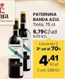 Autoservicios Familia PATERNINA BANDA AZUL Tinto oferta