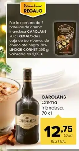 Autoservicios Familia CAROLANS Crema irlandesa oferta