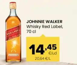 Autoservicios Familia JOHNNIE WALKER Whisky Red Label oferta