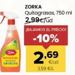 Autoservicios Familia ZORKA Quitagrasas oferta
