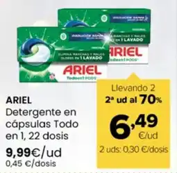 Autoservicios Familia ARIEL Detergente en cápsulas Todo en 1, 22 dosis oferta