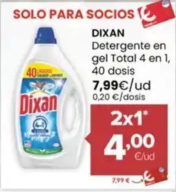 Autoservicios Familia DIXAN Detergente en gel Total 4 en 1 oferta