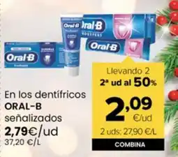 Autoservicios Familia ORAL-B En los dentifricos señalizados oferta