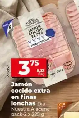 Dia nuestra alacena - jamon cocido extra en finas lonchas