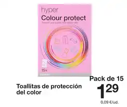 Zeeman HYPER Toallitas de protección del color oferta