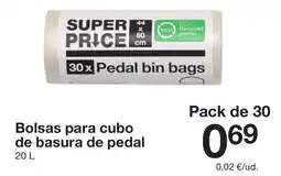 Zeeman Bolsas para cubo de basura de pedal oferta