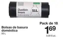 Zeeman Bolsas de basura doméstica oferta
