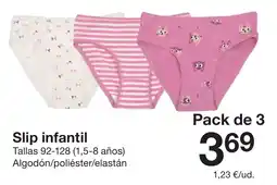 Zeeman Slip infantil oferta