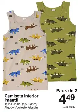 Zeeman Camiseta interior infantil oferta