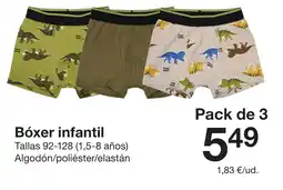 Zeeman Bóxer infantil oferta