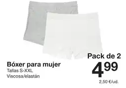 Zeeman Bóxer para mujer oferta
