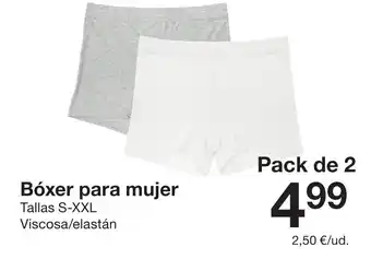 Bóxer para mujer