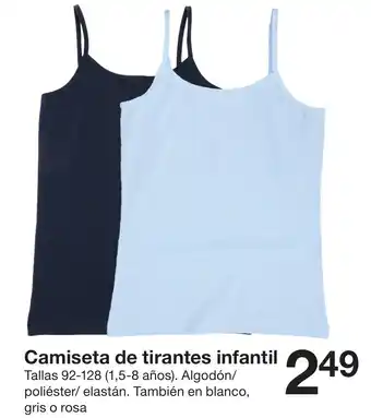 Zeeman Camiseta de tirantes infantil oferta