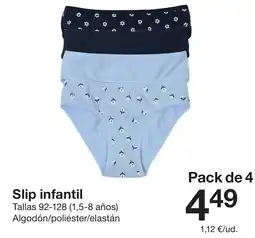 Zeeman Slip infantil oferta