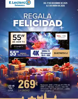 E.Leclerc TCL Led 4k 55P6K oferta