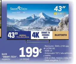 E.Leclerc SMART-TECH Qled 43QW02V oferta