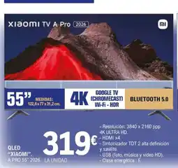 E.Leclerc XIAOMI Qled A PRO 55" 2026 oferta