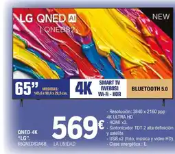 E.Leclerc LG Qned 4k 65QNED82A6B oferta