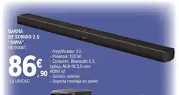 E.Leclerc AIWA Barra de sonido 2.0 HE-950BT oferta