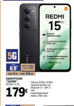 E.Leclerc XIAOMI Smartphone REDMI 15 5G oferta