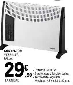 E.Leclerc ABRILA Convector oferta