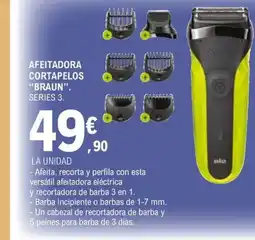 E.Leclerc BRAUN Afeitadora cortapelos SERIES 3 oferta