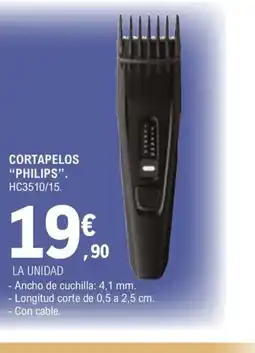 E.Leclerc PHILIPS Cortapelos HC3510/15. oferta