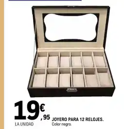 E.Leclerc Joyero para 12 relojes oferta