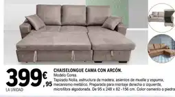 E.Leclerc Chaiselongue cama con arcón oferta
