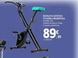 E.Leclerc Bicicleta estática plegable magnética oferta