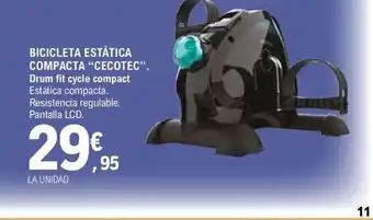 CECOTEC Bicicleta estática compacta