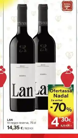 Caprabo LAN Vi negre reserva oferta