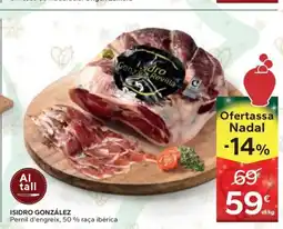 Caprabo ISIDRO GONZÁLEZ Pernil d'engreix, 50% raça ibèrica oferta