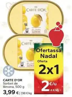 Caprabo CARTE D'OR Sorbet de llimona oferta