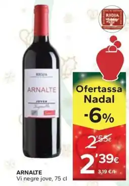 Caprabo ARNALTE Vi negre jove oferta
