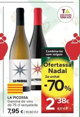 Caprabo LA PICOSSA Gamma de vins oferta