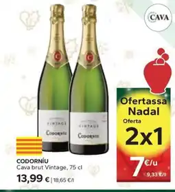 Caprabo CODORNÍU Cava brut Vintage oferta