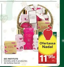 Caprabo IDC INSTITUTE Cistella amb 5 productes de bellesa Secret oferta