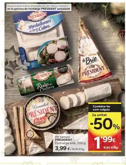 Caprabo PRÉSIDENT Formatge brie oferta