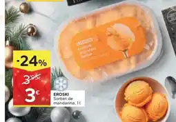Caprabo EROSKI Sorbet de mandarina oferta