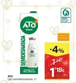Caprabo ATO Llet semidesnatada oferta