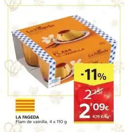 Caprabo LA FAGEDA Flam de vainilla oferta