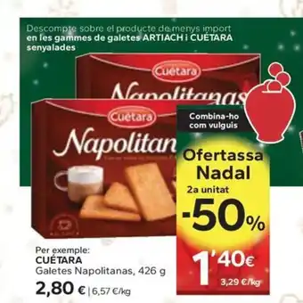 Caprabo CUÉTARA Galetes Napolitanas oferta