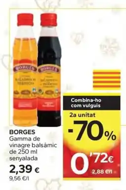 Caprabo BORGES Gamma de vinagre balsàmic oferta