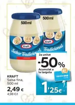 Caprabo KRAFT Salsa fina oferta
