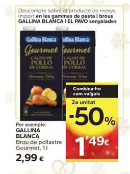 Caprabo GALLINA BLANCA Brou de pollastre Gourmet oferta
