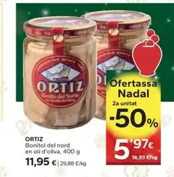 Caprabo ORTIZ Bonítol del nord en oli d'oliva oferta